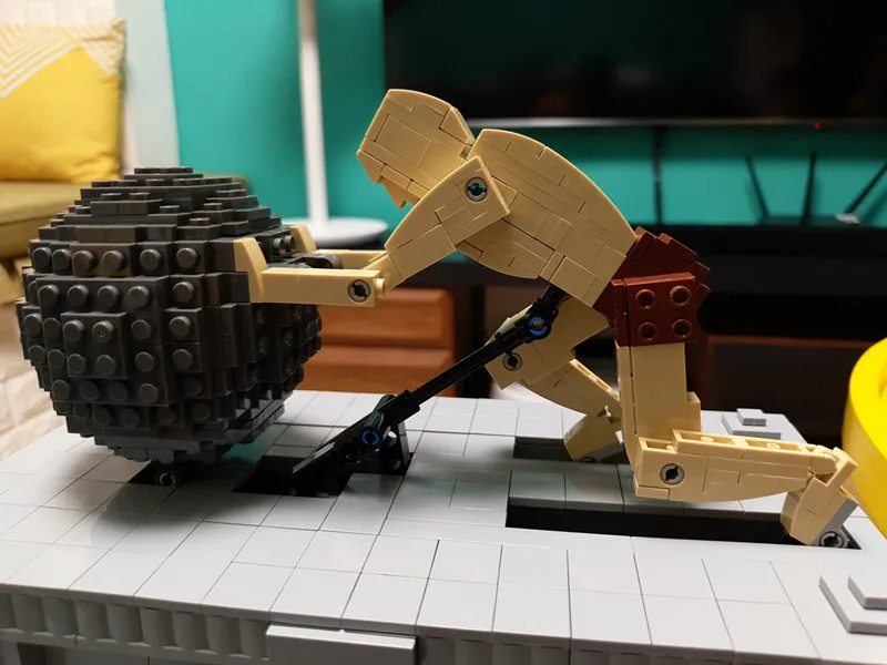23017, 1462 шт., идеи, техническая серия, MOC Sisyphus, движущиеся строительные блоки, кирпичи, детские игрушки, рождественский подарок