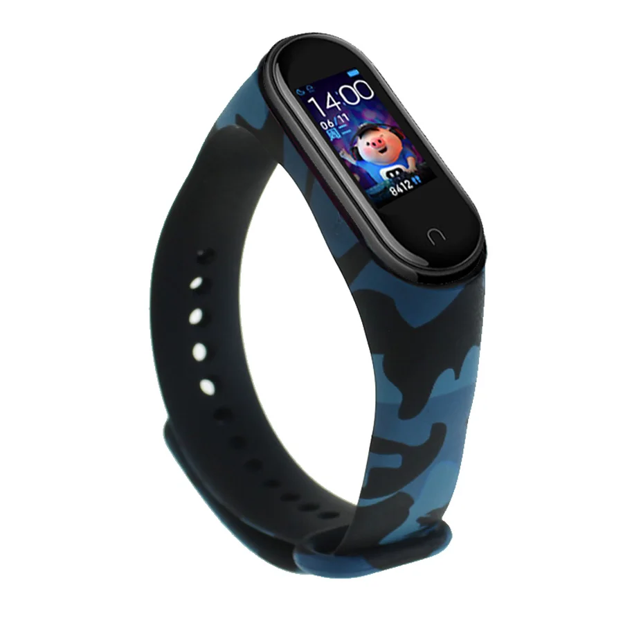 Mi Band 3 4 ремешок браслет красочный силиконовый браслет mi band 4 ремешок умный ремешок для Xiaomi mi 3 4 ремешок