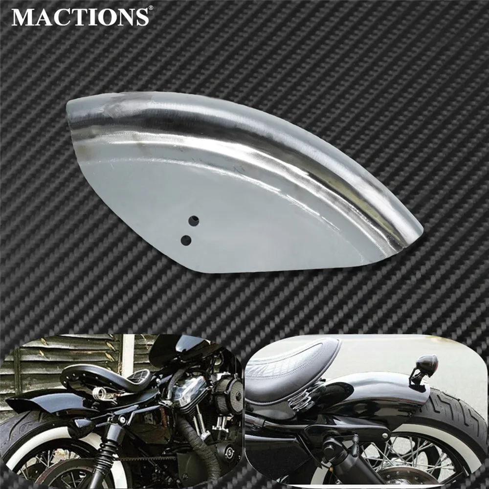 Мотоцикл DIY неокрашенное заднее крыло сталь Брызговики для Harley Sportster XL 48 72 1200 883 Кафе Гонщик Поплавок