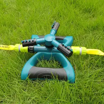 

360° Rotating Automatic Garden Sprinklers Watering Grass Lawn Rotary 3 Nozzle Lawn Sprinkler Irrigation Tool Garden Supplies