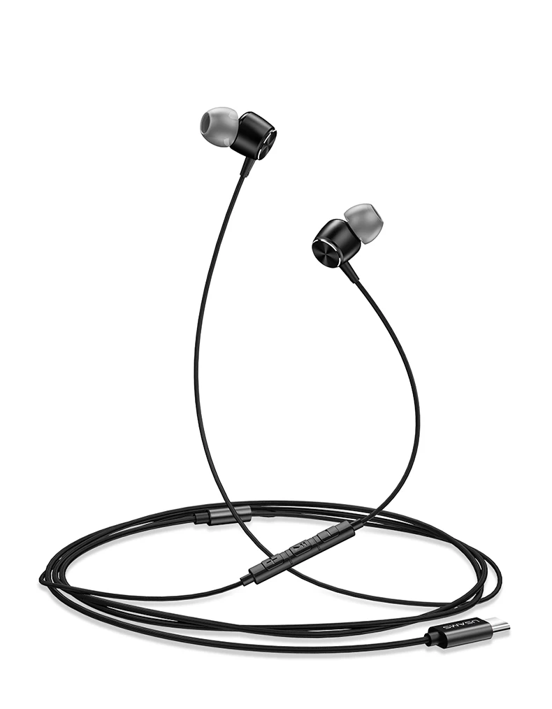 Bass Ear Caps In-Ear type-C металлические наушники USB C гарнитура проводные наушники-вкладыши type c для samsung huawei микрофон