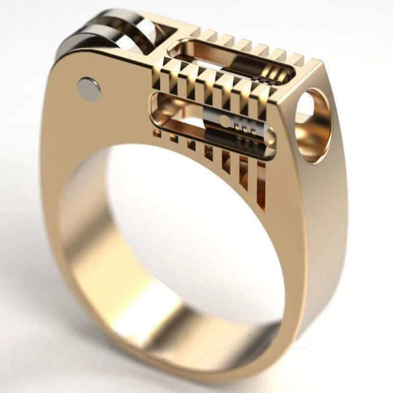 UniqueCocktailPartyPunkGothicLighterShapeRingsBanquetRings