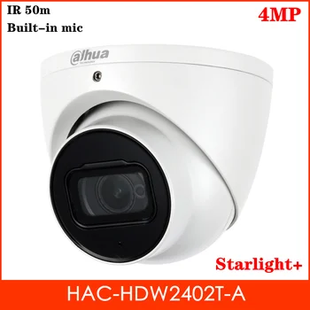 

4MP Starlight+ Dahua HDCVI Camera Built in Mic IR 50m HD SD output Indoor Outdoor IP67 CCTV Security Camera for CCTV System