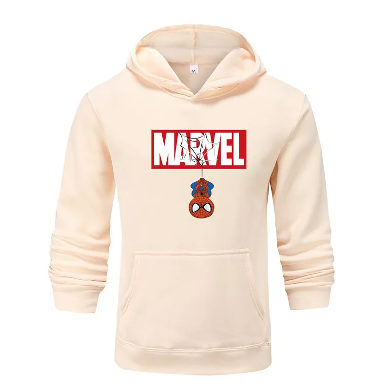 Новые Брендовые мужские толстовки с капюшоном ajax для MARVEL, мужские толстовки с капюшоном, осень зима, толстовки с капюшоном, мужские Модные толстовки с капюшоном, уличная одежда - Цвет: khaki