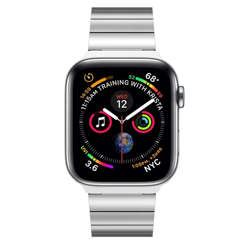Для Apple Watch Band 44 мм 42 мм, Модернизированный браслет из нержавеющей стали iWatch с застежкой-бабочкой для Apple Wa