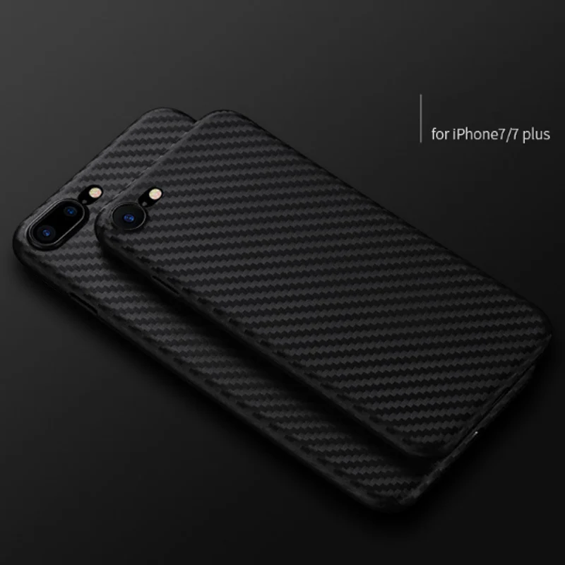 Чехол из углеродного волокна для iphone X 7 8 plus тонкий роскошный чехол накладка 6S 6