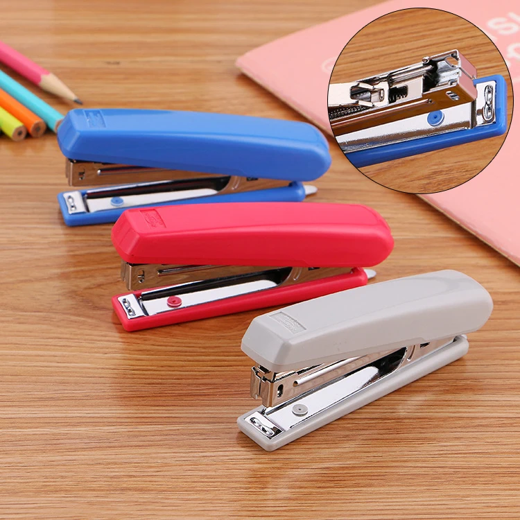 3 Color Staplers Learning Office Stapler With Pick up Stapler No.10