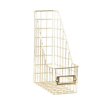 

Bedroom Magazine Rack Book Shelf Home Office Tidy File Holder School Stand Nordic Style Desk Organizer Wrought Iron Stationery