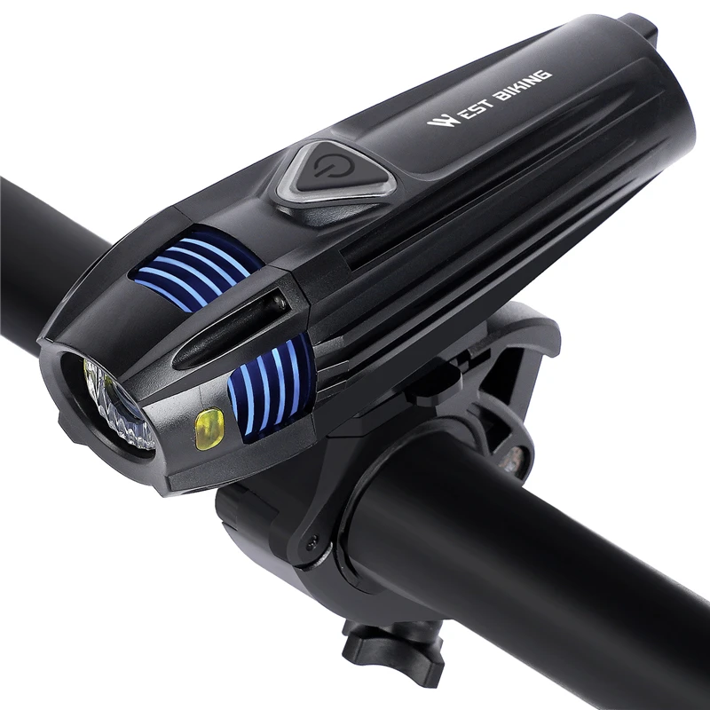 WEST BIKING велосипедный передний светильник USB Перезаряжаемый велосипедный флэш-светильник на руль светодиодный головной светильник водонепроницаемый велосипедный светильник s для велосипеда