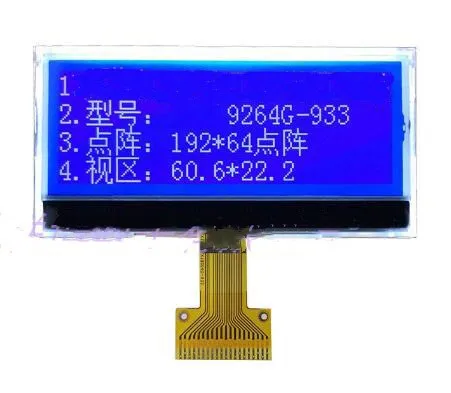 Blue Display 20PIN COG 19264 ЖК-экран ST7525 Привод IC Белый/Синий Подсветка SPI/IIC/параллельный интерфейс - Цвет: Blue Display