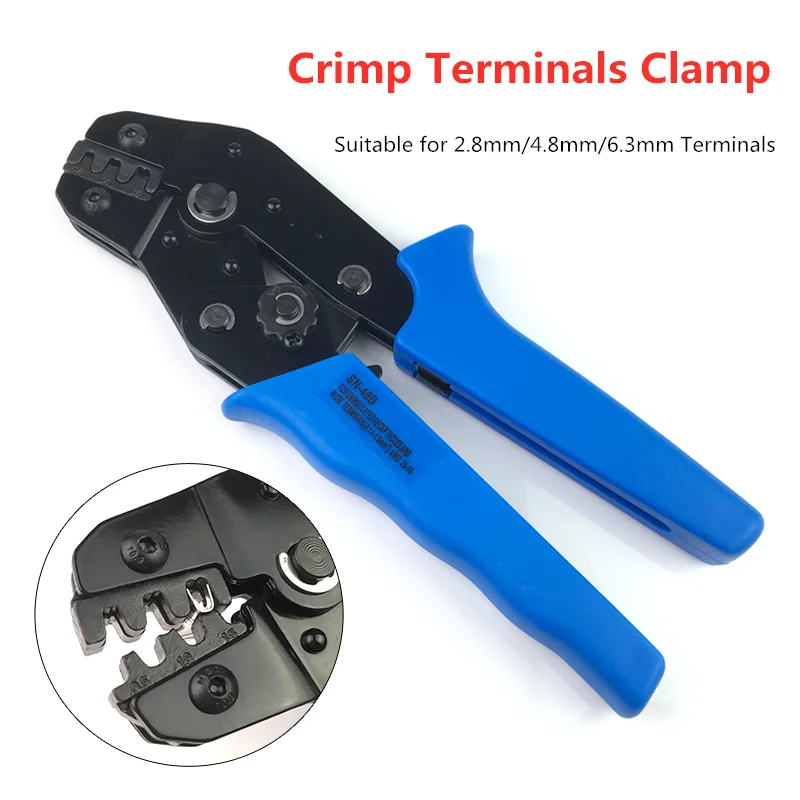 50pcs 2.8/4.8/6.3mm Crimp Terminals Insulated Seal Electrical Wire Connectors Crimp Terminal Female Spade Connector 22-14AWG