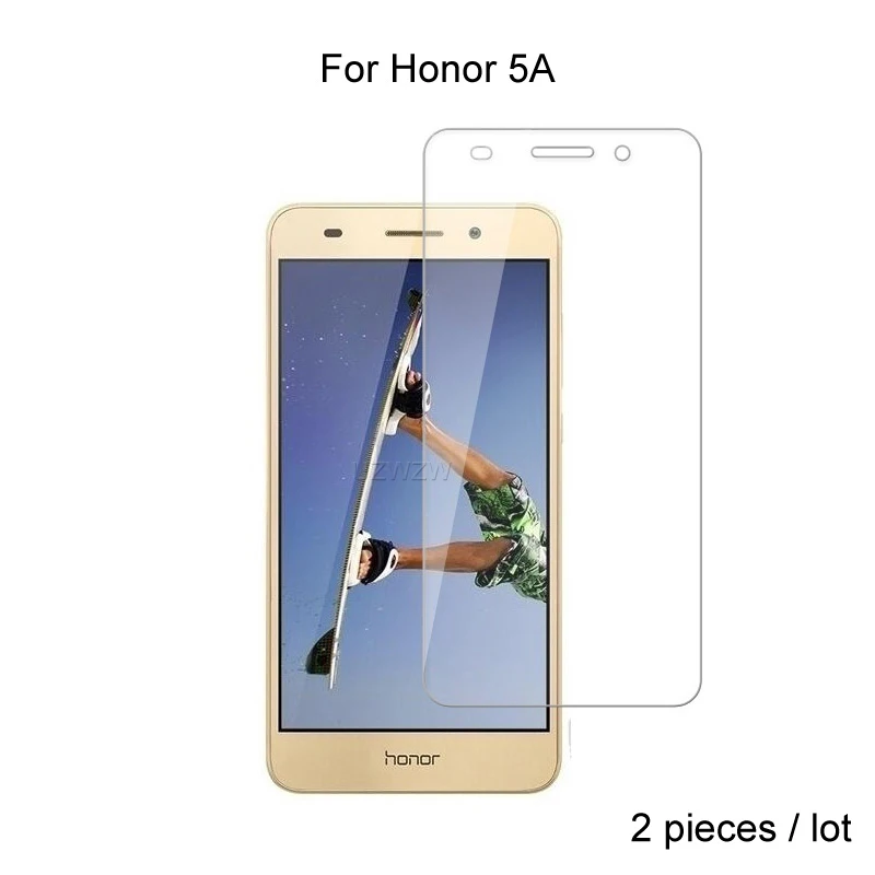 

2pcs For Huawei Honor 5A Glass Premium 2.5D Tempered Glass Screen Protector For Huawei Honor 5A Protective Glass