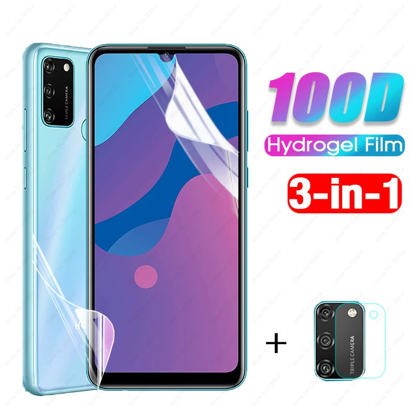 Гидрогелевая пленка 3 в 1 для huawei honor 9a 2020 9A 9 A 9x | Мобильные телефоны и аксессуары