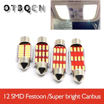 

Festoon Doom Lamp 31mm 36mm 39mm 41mm LED Bulb C5W C10W Super Bright 12V Auto Interior Reading Lights 12 SMD 4014 SMD Canbus Err
