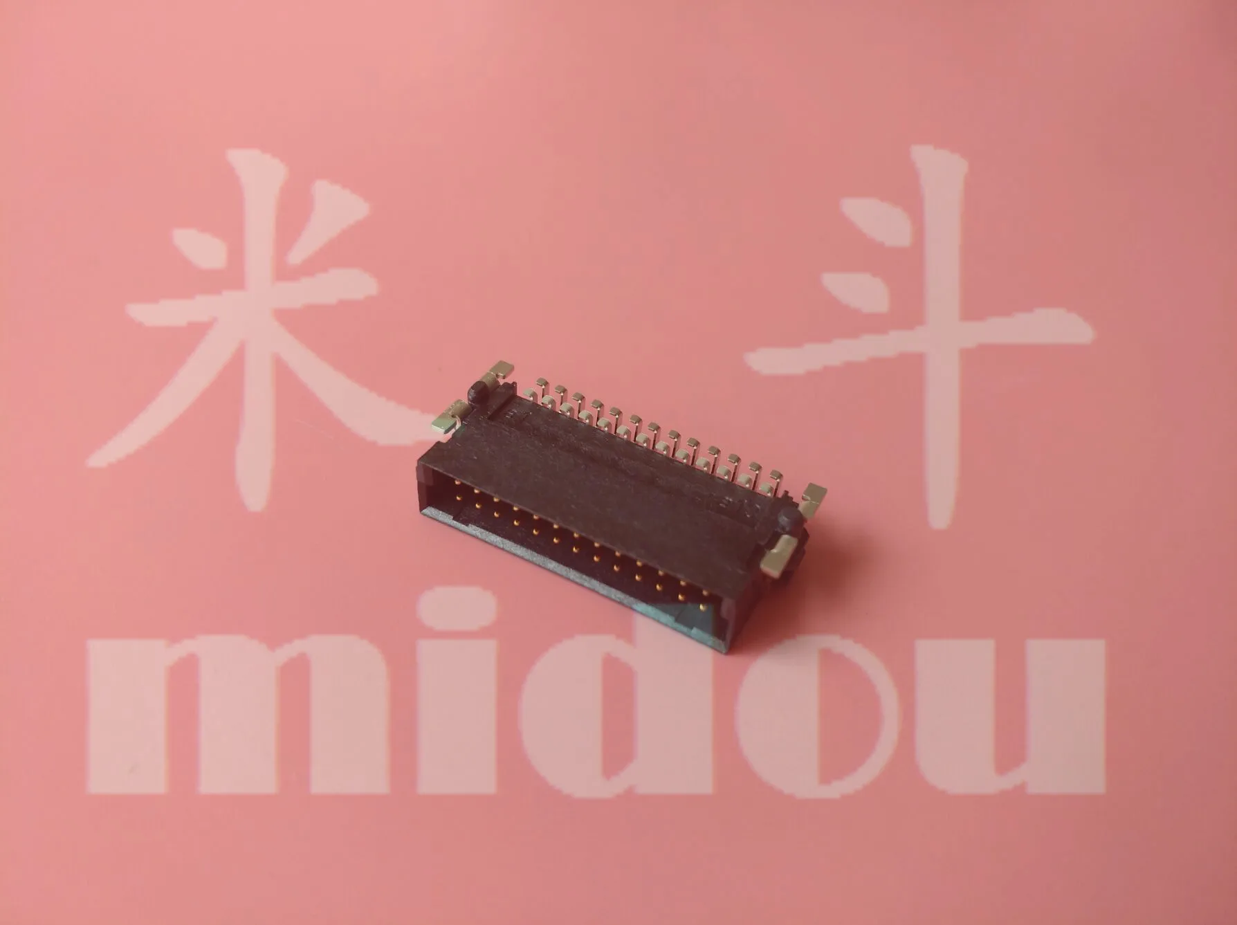 

3 pcs Erni 154764 SMC 1.27mm connector bent pin male head patch 26pin horizontal patch 2x16