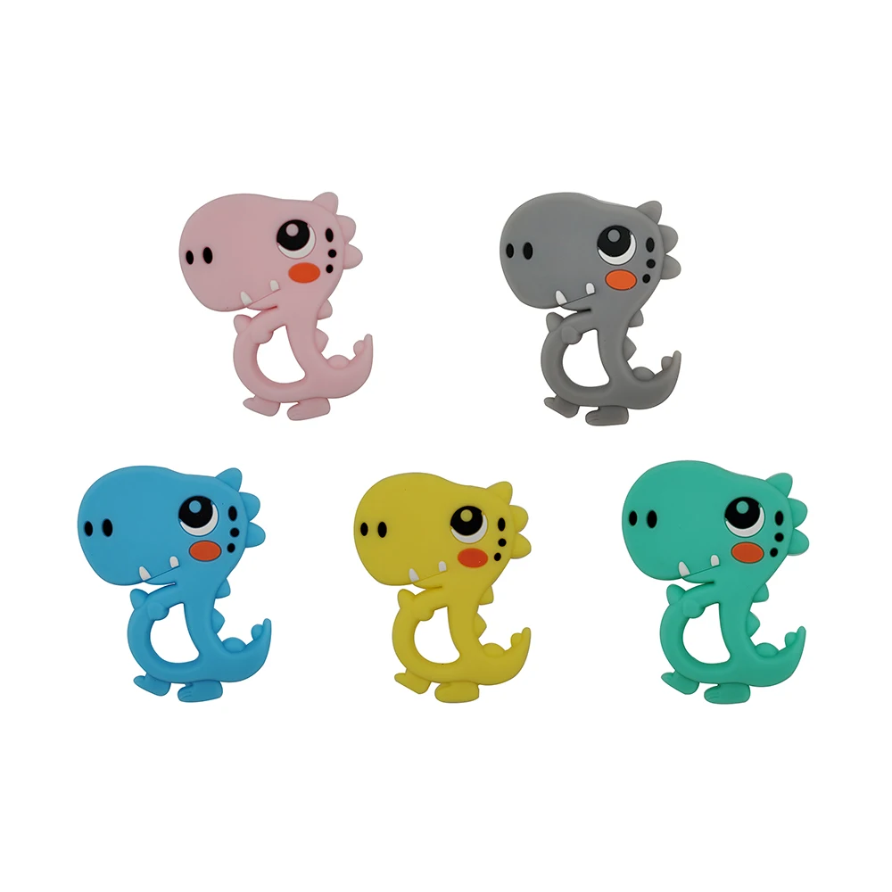 10 шт. Силиконовые Прорезыватели для зубов в виде динозавров | Мать и ребенок