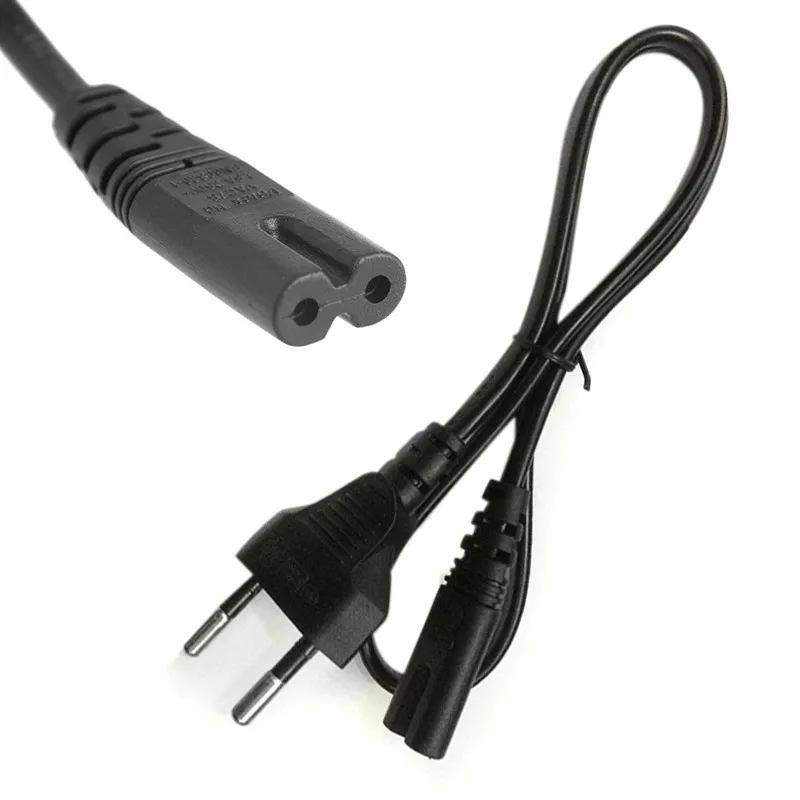 

Universal EU Plug 1.5m 2Pin AC Power Supply Cable for desktop laptop air conditioner,refrigerator,electric fan irons Power Cable