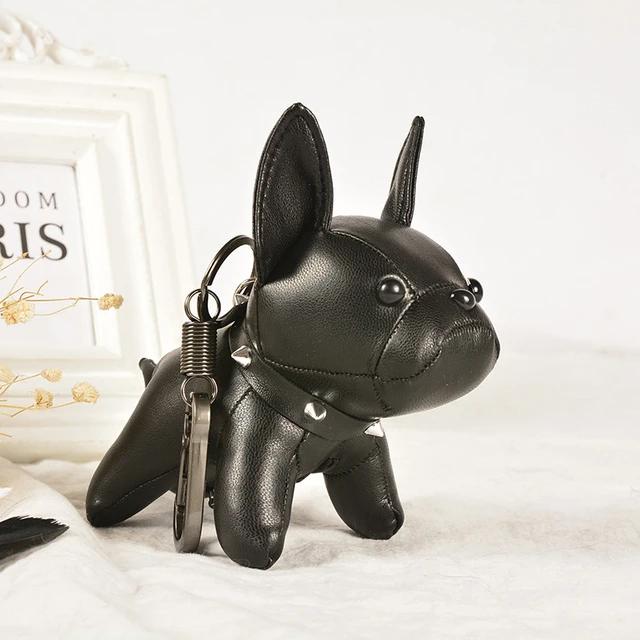 Cute Punk French Dog Keychain Cartoon Bulldog Doll Pendant Keyring Bag Car Key  Chain Accessories For Couple Men's Jewelry Gift - AliExpress