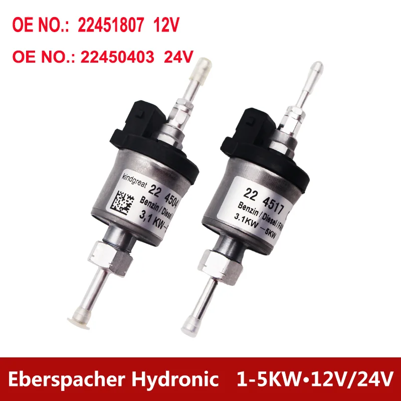 Bomba dosificadora de combustible, accesorio para Eberspacher Hydronic D3WSC,D4WSC,D5WSC, D5WZ, 3,1-5KW, 12V, 24V, 18ml, 22451807, 22450403