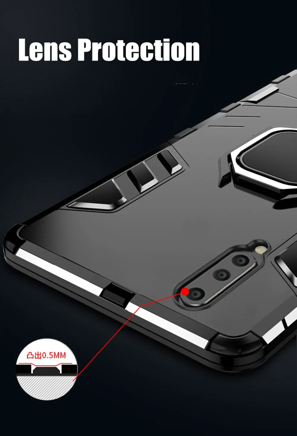 come4buy.com Case For Samsung Galaxy M20 Armor Magnetic Car Shockproof