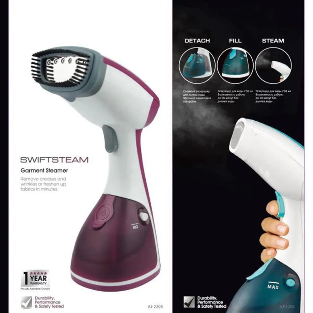 

Handheld Fabric Steamer Fast-Heat 1200W Powerful Garment Steamer Portable Steamer for Home Travelling Portable Steam Iron