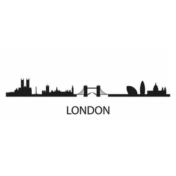 

LONDON Skyline Decal Wall Sticker Vinyl Stickers Decor Mural Art Living Room Home Decoration Landmark Skyline Wall Decal