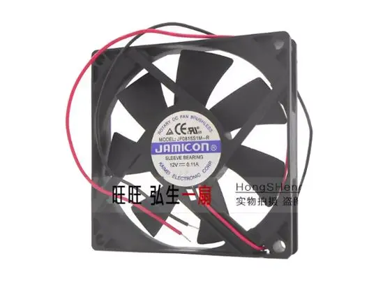JAMICON JF0815S1M-R DC 12V 0.11A 80x80x15 мм 2-проводной Вентилятор охлаждения сервера | Компьютеры