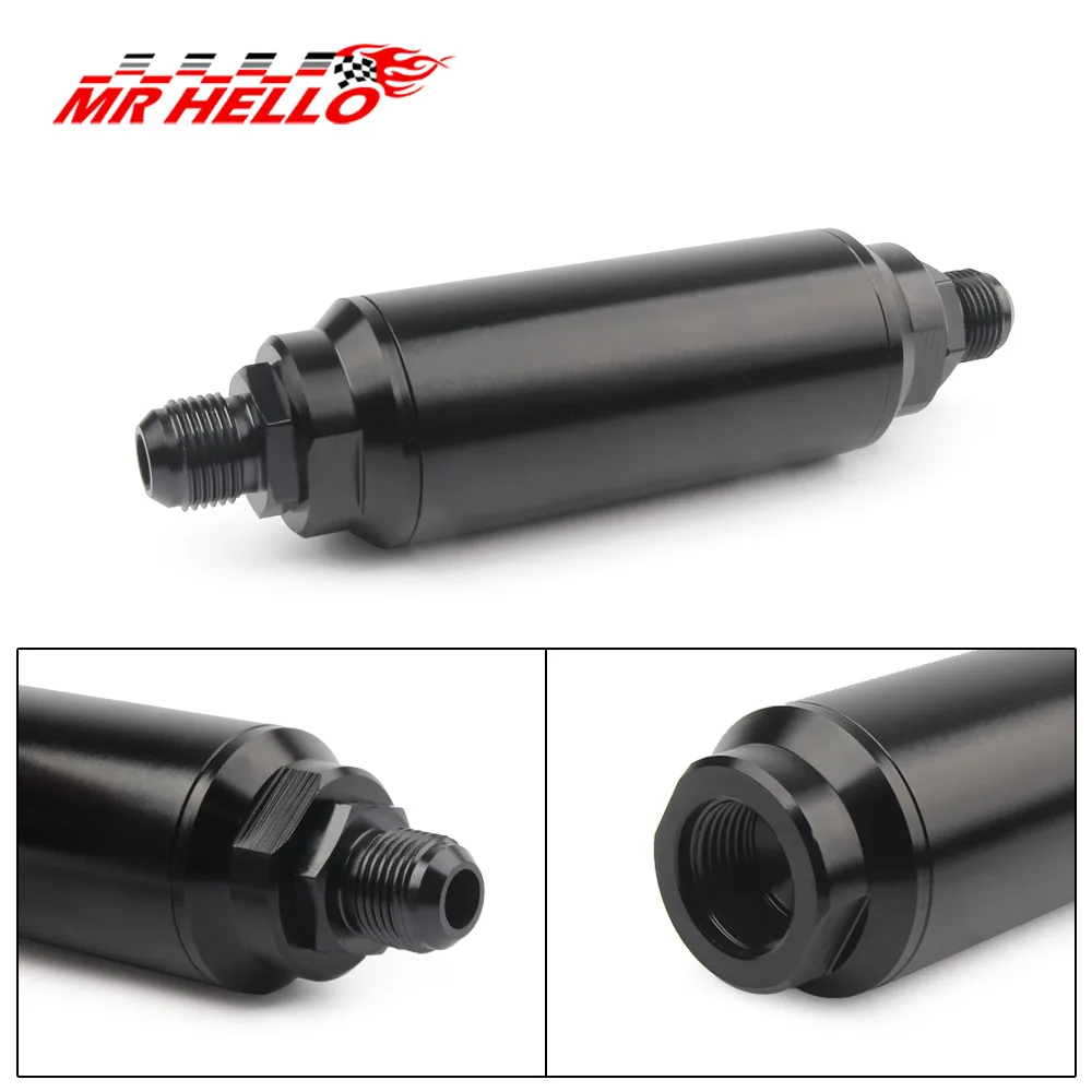 

Car Modified 44 Size Fuel Filter Petrol Filter Gasoline Filtration AN6/AN8 Port