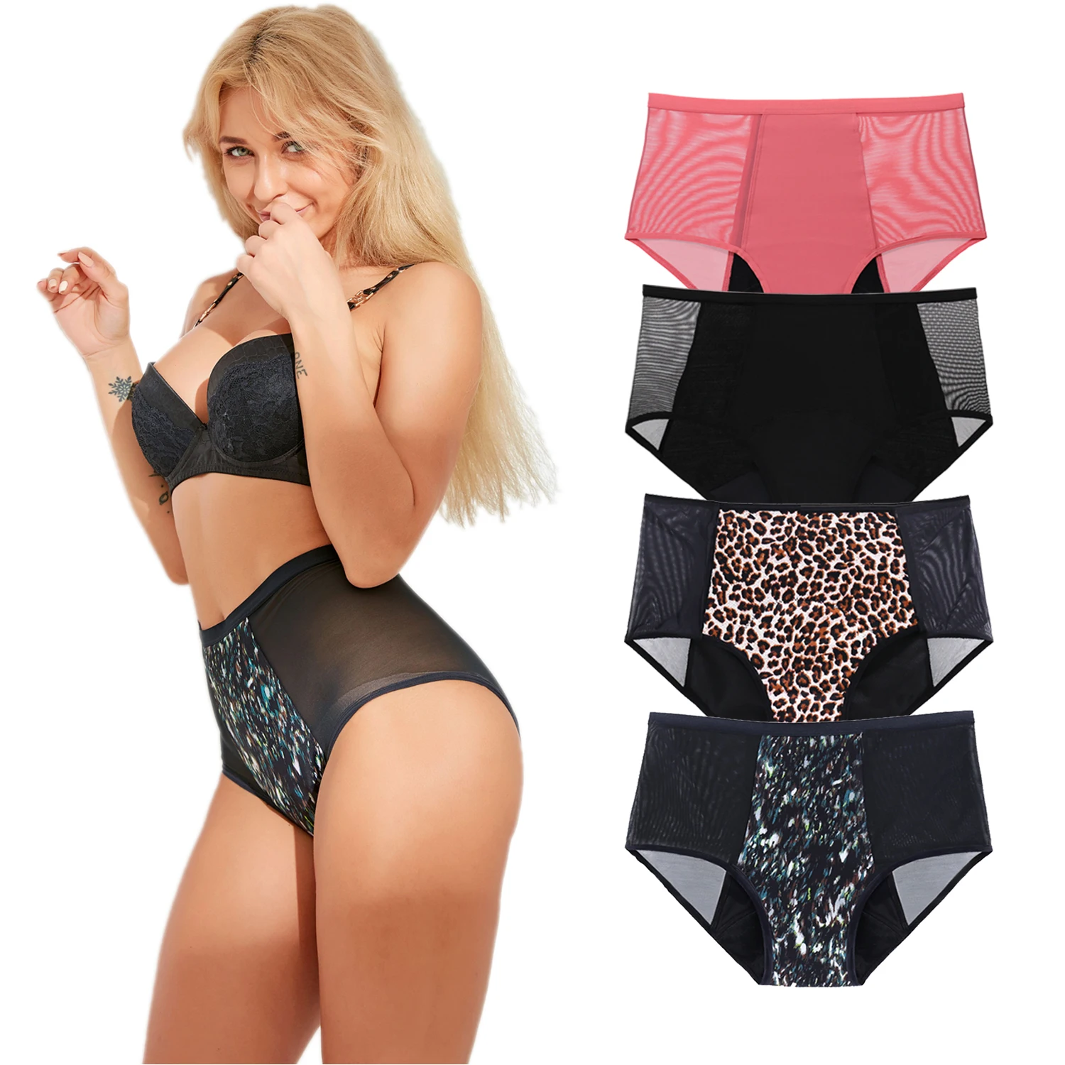 Girls' Menstrual Panties Full Protection 4-layer Washable Women Underwear  High Absorption Functional Leak Proof Period Panties - Panties - AliExpress