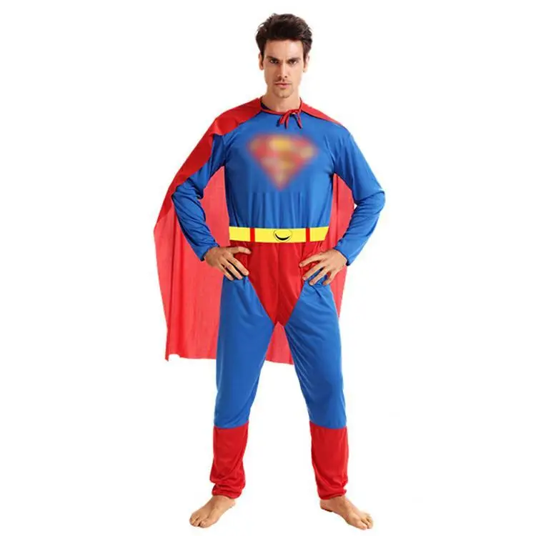 

Hot selling adult supermen Halloween party costume