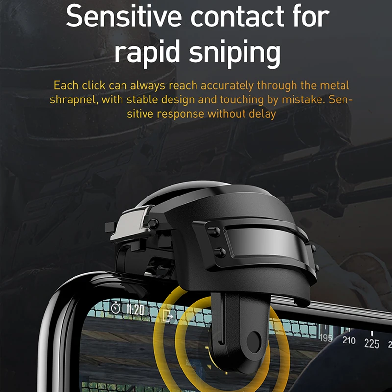  Baseus Joystick For PUBG Game Pad Gaming Trigger Fire Aim Button L1 R1 Mobile Phone Shooter Control