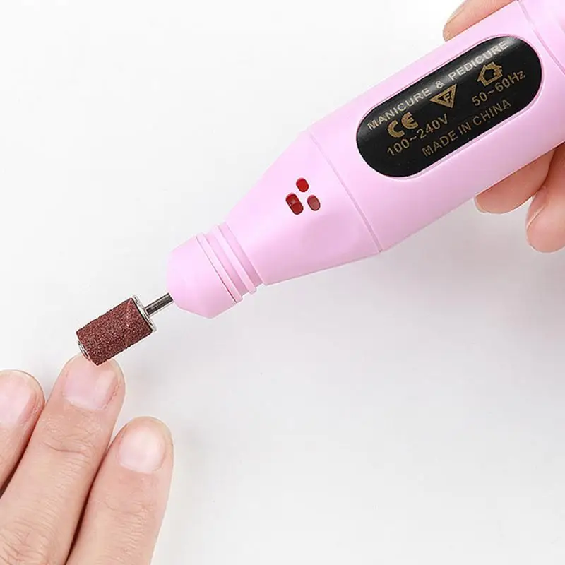 Usb зарядка электрическая дрель для ногтей Полировочная шлифовальная Полировочная пилка для нейл-арта маникюрное Оборудование Инструмент дропшиппинг TSLM1