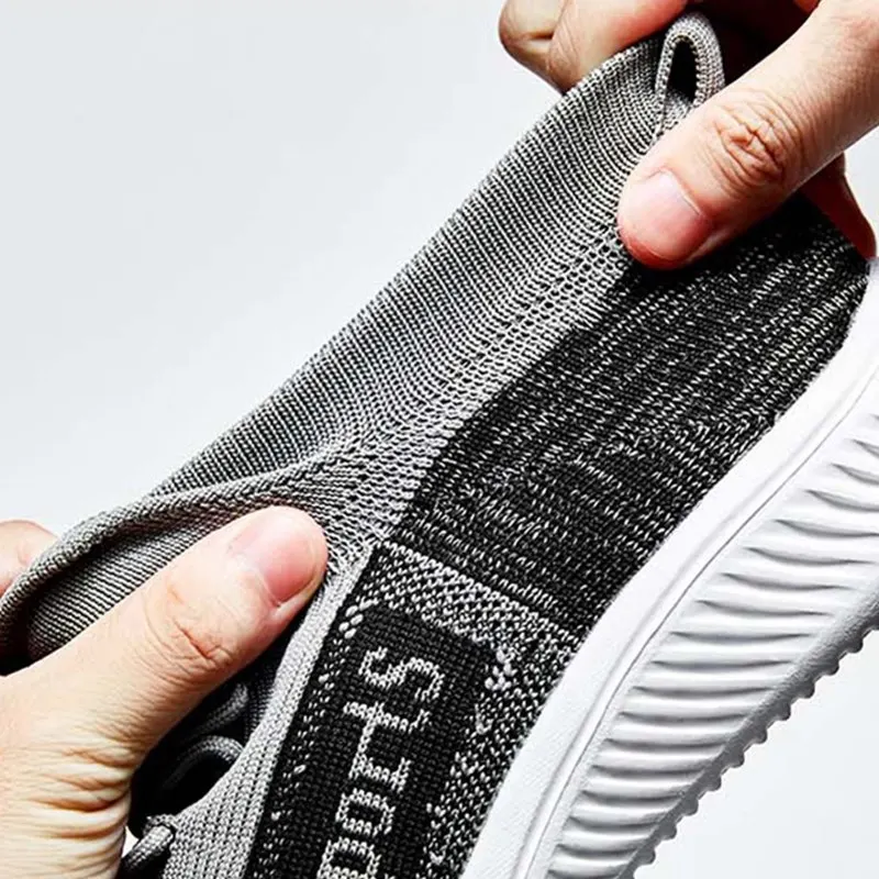 Мужские сверхлегкие кроссовки без шнуровки сетчатые дышащие Нескользящие