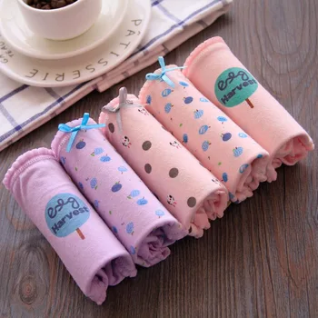 

Panties for Women Cotton Cartoon Print Letters Underwear Girl Casual Briefs Sexy Lingerie Female Underpants Ladies Panty C0096