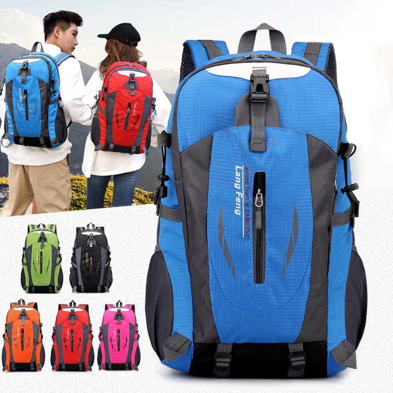 Mochila de viaje impermeable para hombre, morral deportivo antirrobo para senderismo, ciclismo aire libre, escalada, 40L|Mochilas| - AliExpress