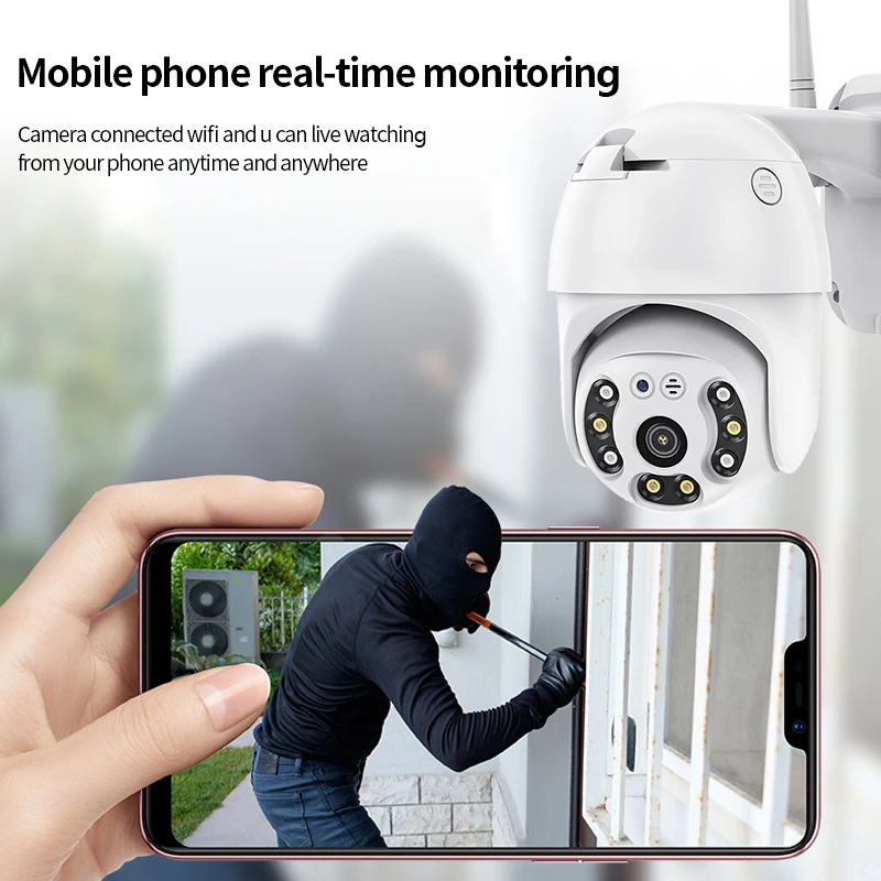 4G Security Camera Outdoor Home Surveillance WiFi 2MP IP CCTV Camera Audio Weatherproof Smart P2P IR Night Vision Goole Home