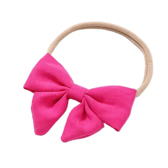 10 Colors Baby Headbands Girls Hair Elastic Bow Hair Bands For Children Soft Nylon Headbands Headwear Newborn Hair Accessories