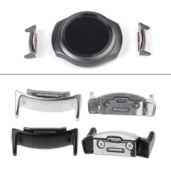 

2Pcs Stainless Steel Watch Band Connector Adapter 20mm For Samsung Gear S2 RM-720