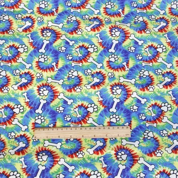 

50*145cm Footprint Printed 100% Cotton Fabric for Tissue Kids Home Textile Fabric for Sewing Clothes Accessories ,c13230