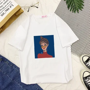 

Women T Shirt Pocket cat Top Tee Gray casual Short sleeve Tops women plus size Women Black