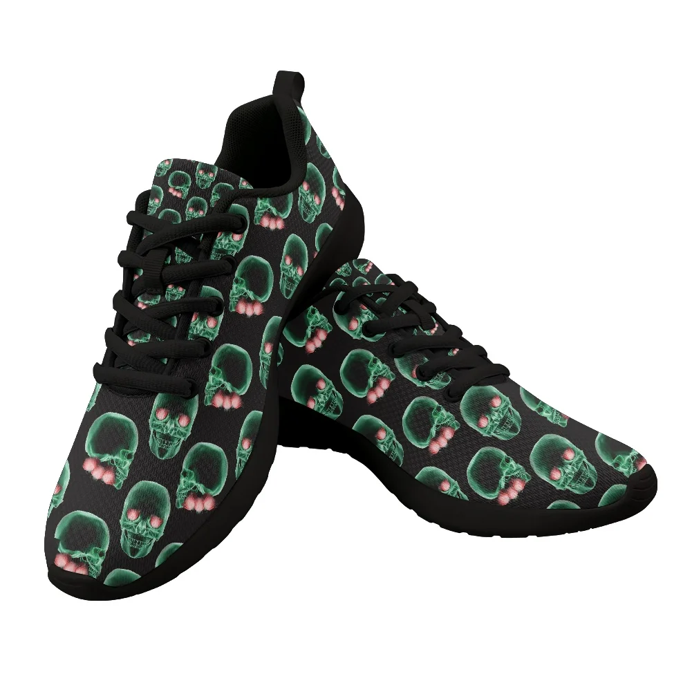 2022 Men Running Shoes Skulls Air Cushion Breathable Women Mesh Sports