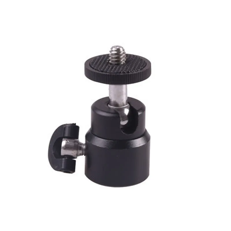 

360 Degree Rotation Aluminium Mini Tripod Ball Head for Monopod Selfie Stick Action Camera with 1/4'' Screw