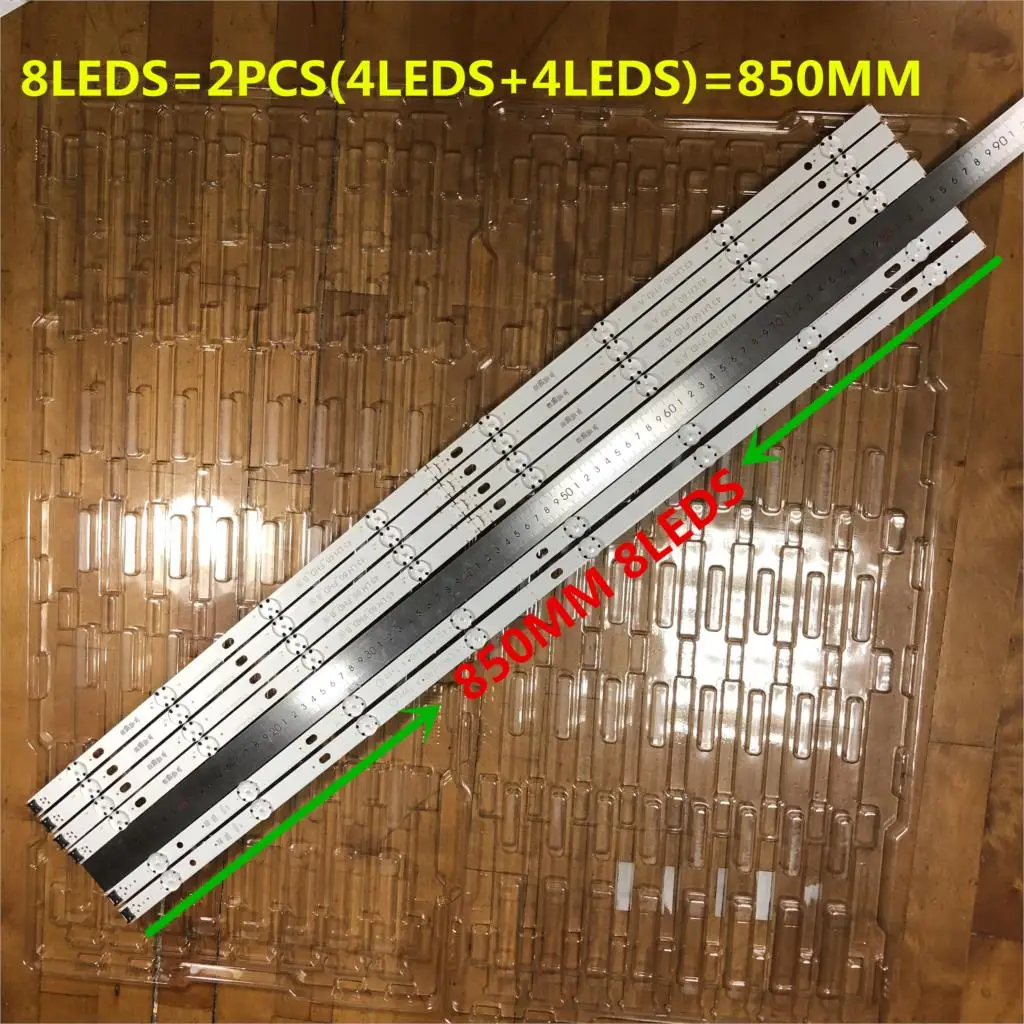 12 шт./лот 8 светодиодный s 850 мм Светодиодная лента для подсветки LG 43LH604V 43lh60 _ fhd_a Тип