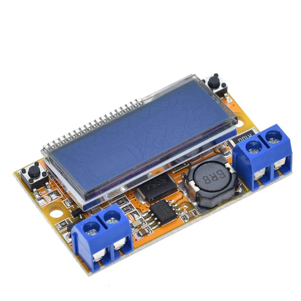 

Dual Display DC-DC 5-23V To 0-16.5V 3A Max Step Down Power Supply Buck Converter Adjustable LCD Step-down Voltage Regulator