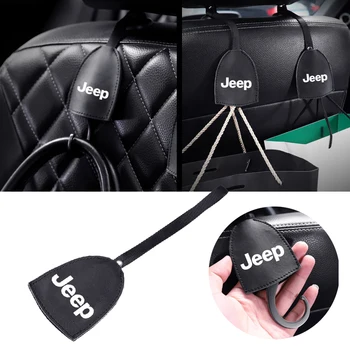 

1PC Seat Back Hooks For Jeep Wrangler JK Cherokee Renegade Compass TJ JL Patriot Car Styling Bag Hanger Interior Accessories