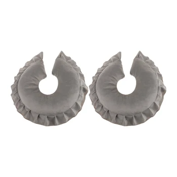 

2Pcs Comfortable U Shape Soft SPA Massage Table Bed Face Down Cradle Rest Pillow Neck Head Cushion for Salon Massage Bed