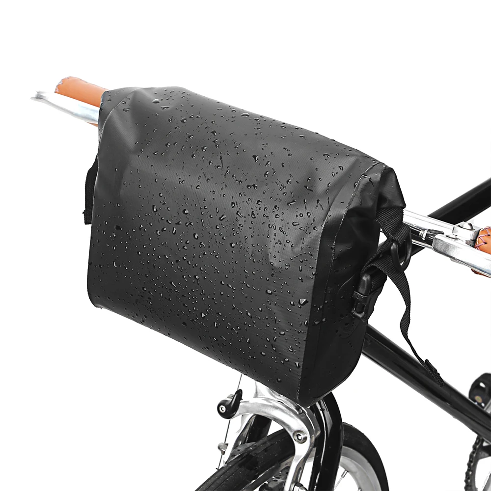 PVCWaterproofBicycleHandlebarBagRolltopCyclingHandlebarBag