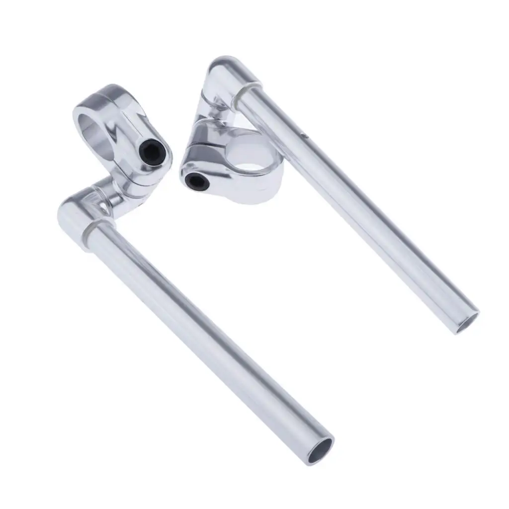 2pcs Motorcycle Adjustable Handlebars Clip On Bar Ends Fork Aluminum
