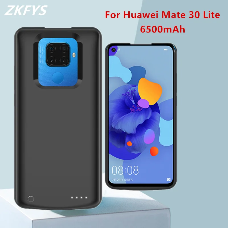 Чехол для зарядки аккумулятора для huawei mate 30 Lite, чехол для внешнего аккумулятора s 6500 mAh, портативный внешний аккумулятор, чехол для зарядного устройства