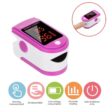 

Portable Blood Oxygen Monitor Finger Pulse Oximeter Oxygen Saturation Monitor Fast Shipping within 24hours (without Battery)